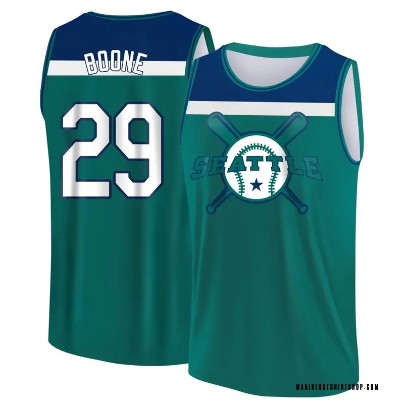 Men's Bret Boone Seattle Mariners Aqua/Blue Baseball Legend Tank Top