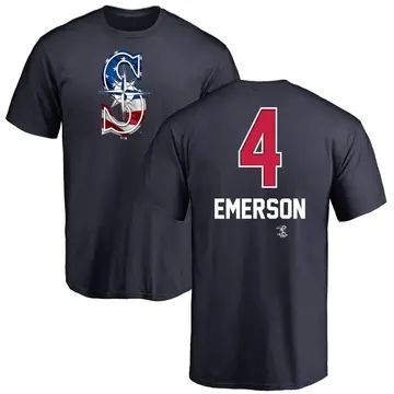 Men's Colt Emerson Seattle Mariners Name and Number Banner Wave T-Shirt - Navy