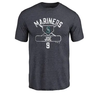 Men's Connor Joe Seattle Mariners Base Runner Tri-Blend T-Shirt - Navy