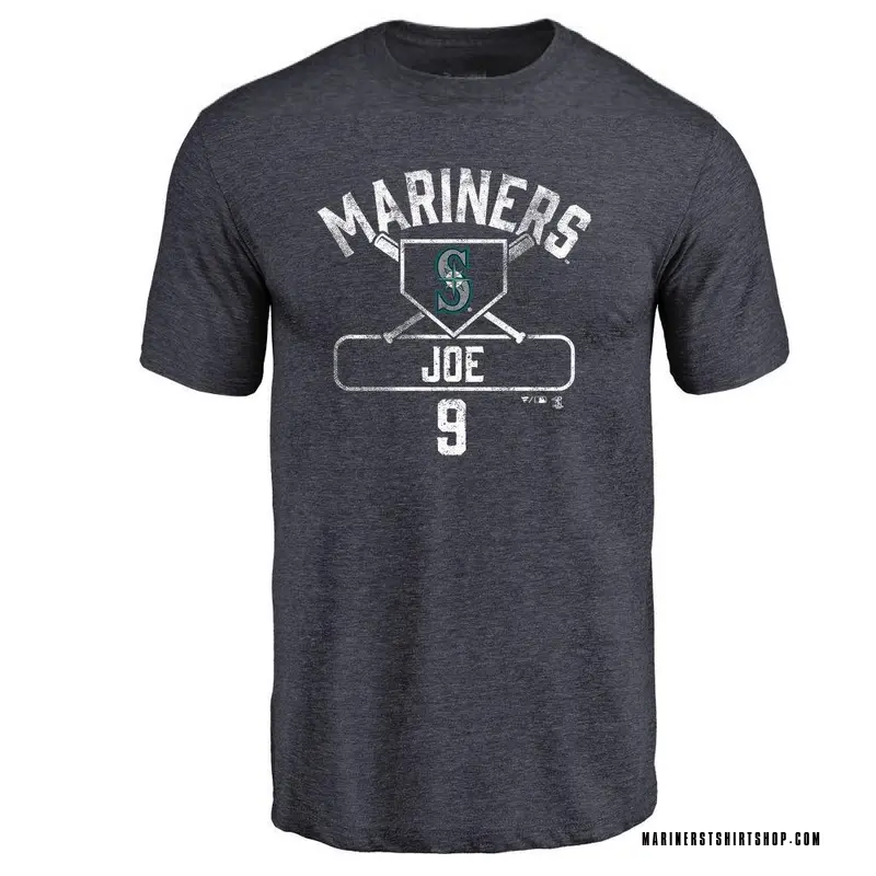 Men's Connor Joe Seattle Mariners Base Runner Tri-Blend T-Shirt - Navy