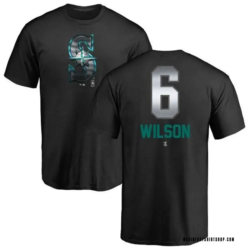 Men's Dan Wilson Seattle Mariners Midnight Mascot T-Shirt - Black