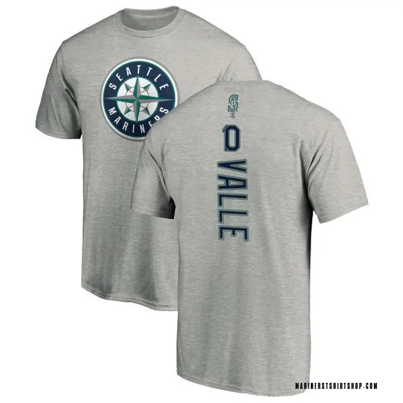 Men's Dave Valle Seattle Mariners Backer T-Shirt - Ash