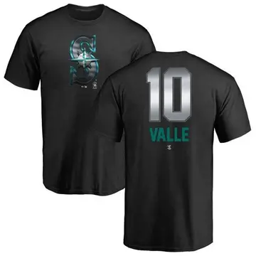 Men's Dave Valle Seattle Mariners Midnight Mascot T-Shirt - Black