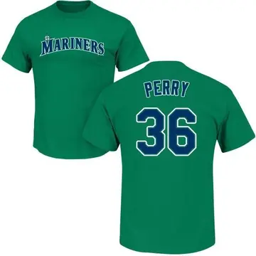 Men's Gaylord Perry Seattle Mariners Roster Name & Number T-Shirt - Green