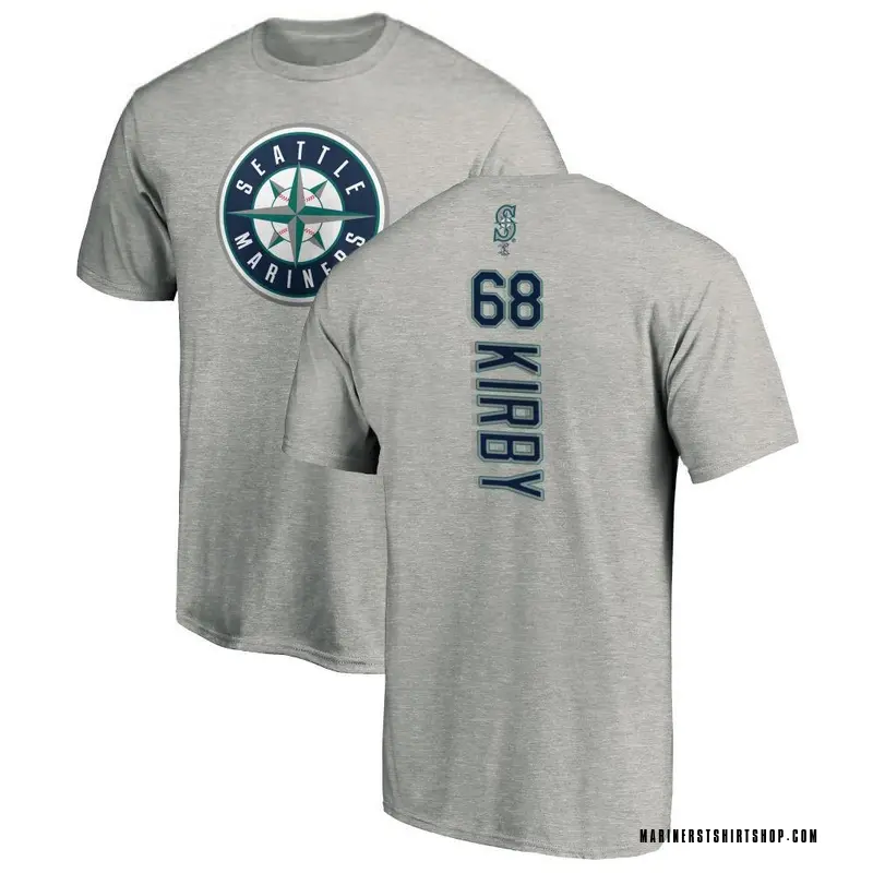 Men's George Kirby Seattle Mariners Backer T-Shirt - Ash