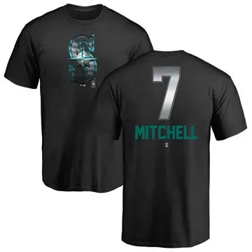 Men's Kevin Mitchell Seattle Mariners Midnight Mascot T-Shirt - Black