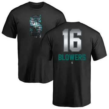Men's Mike Blowers Seattle Mariners Midnight Mascot T-Shirt - Black