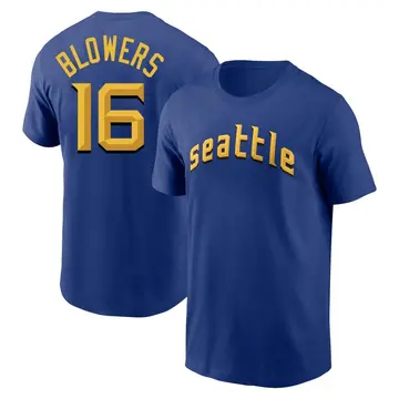 Men's Mike Blowers Seattle Mariners Royal 2023 City Connect Name & Number T-Shirt