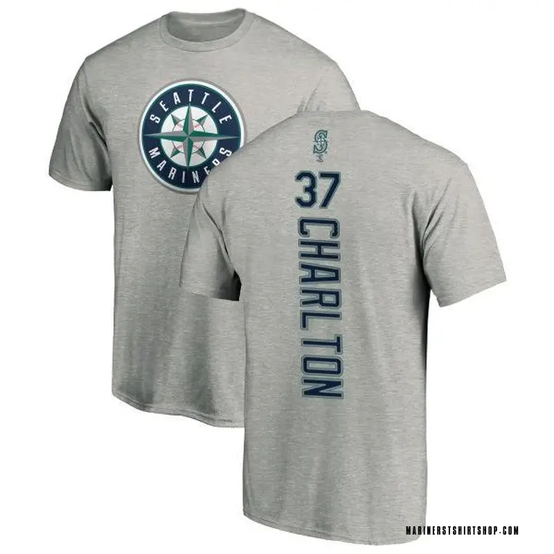 Men's Norm Charlton Seattle Mariners Backer T-Shirt - Ash