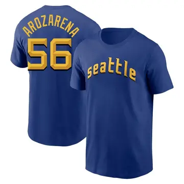 Men's Randy Arozarena Seattle Mariners Royal 2023 City Connect Name & Number T-Shirt