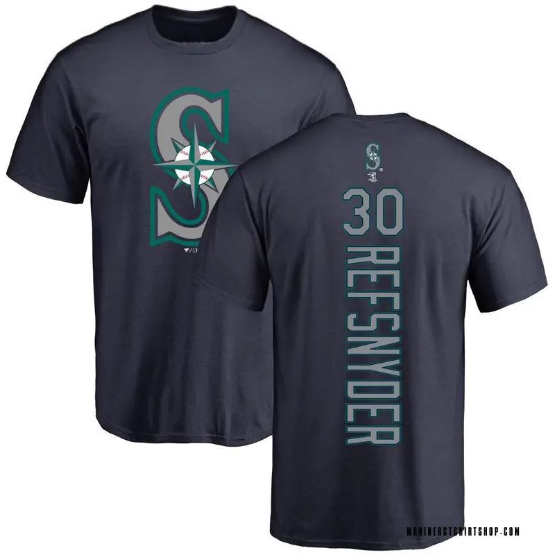 Men's Rob Refsnyder Seattle Mariners Backer T-Shirt - Navy