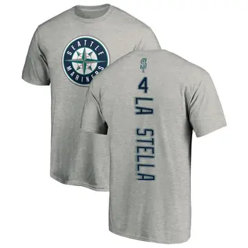 Men's Tommy La Stella Seattle Mariners Backer T-Shirt - Ash