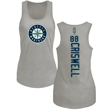 Women's Cooper Criswell Seattle Mariners Backer Tri-Blend Tank Top - Ash