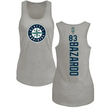 Women's Eduard Bazardo Seattle Mariners Backer Tri-Blend Tank Top - Ash