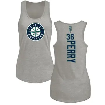 Women's Gaylord Perry Seattle Mariners Backer Tri-Blend Tank Top - Ash