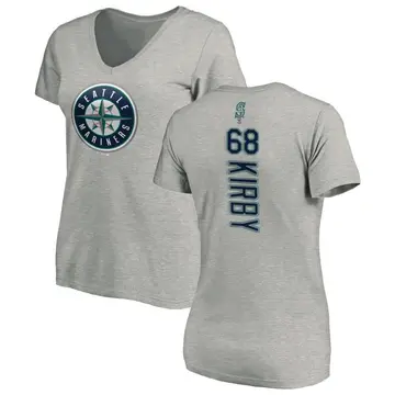 Women's George Kirby Seattle Mariners Backer Slim Fit T-Shirt - Ash