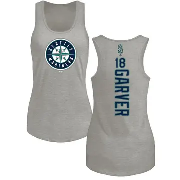 Women's Mitch Garver Seattle Mariners Backer Tri-Blend Tank Top - Ash