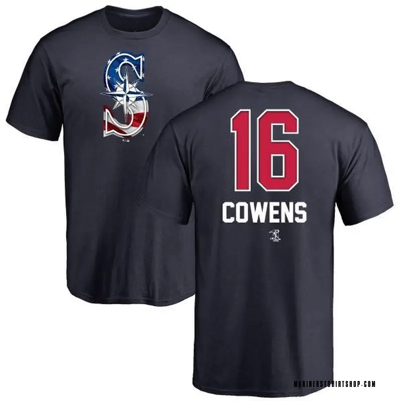 Youth Al Cowens Seattle Mariners Name and Number Banner Wave T-Shirt - Navy