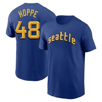 Youth Alex Hoppe Seattle Mariners Royal 2023 City Connect Name & Number T-Shirt