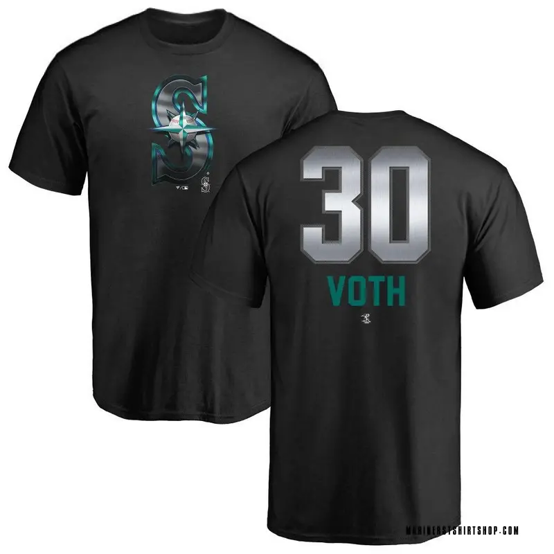 Youth Austin Voth Seattle Mariners Midnight Mascot T-Shirt - Black