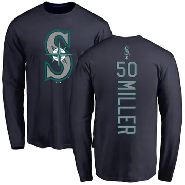 Youth Bryce Miller Seattle Mariners Backer Long Sleeve T-Shirt - Navy