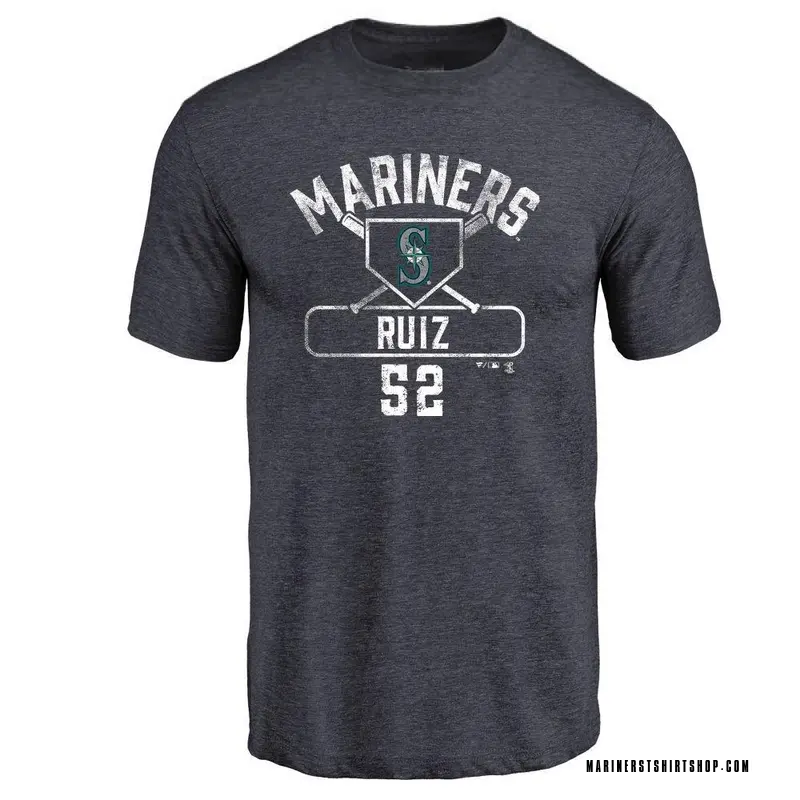 Youth Carlos Ruiz Seattle Mariners Base Runner Tri-Blend T-Shirt - Navy