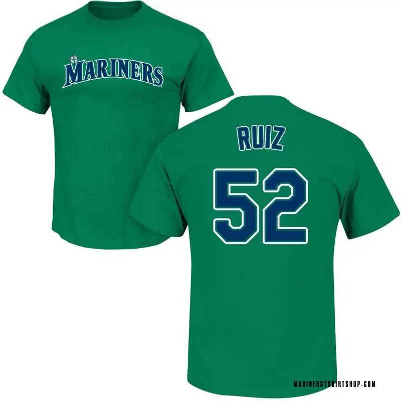 Youth Carlos Ruiz Seattle Mariners Roster Name & Number T-Shirt - Green