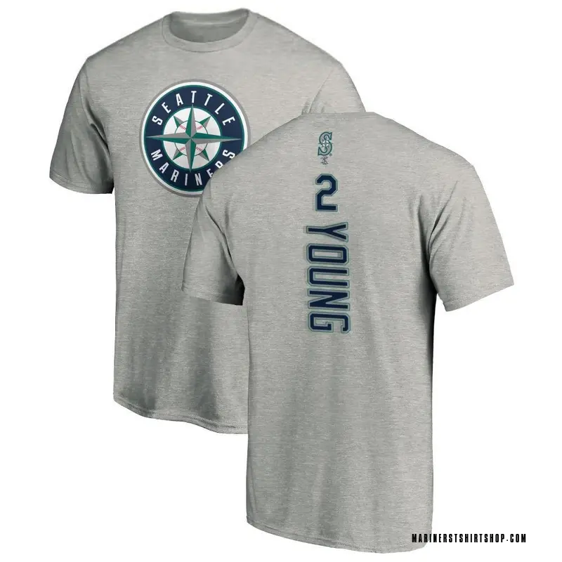 Youth Cole Young Seattle Mariners Backer T-Shirt - Ash