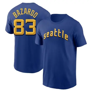 Youth Eduard Bazardo Seattle Mariners Royal 2023 City Connect Name & Number T-Shirt