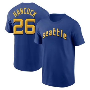 Youth Emerson Hancock Seattle Mariners Royal 2023 City Connect Name & Number T-Shirt