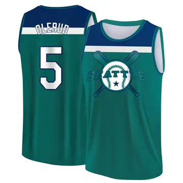 Youth John Olerud Seattle Mariners Aqua/Blue Baseball Legend Tank Top