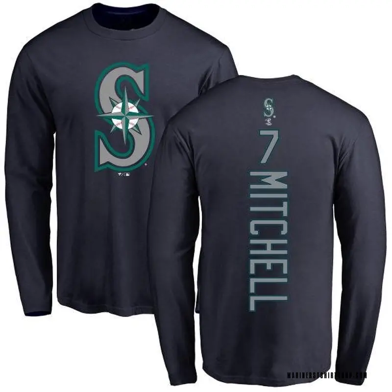 Youth Kevin Mitchell Seattle Mariners Backer Long Sleeve T-Shirt - Navy