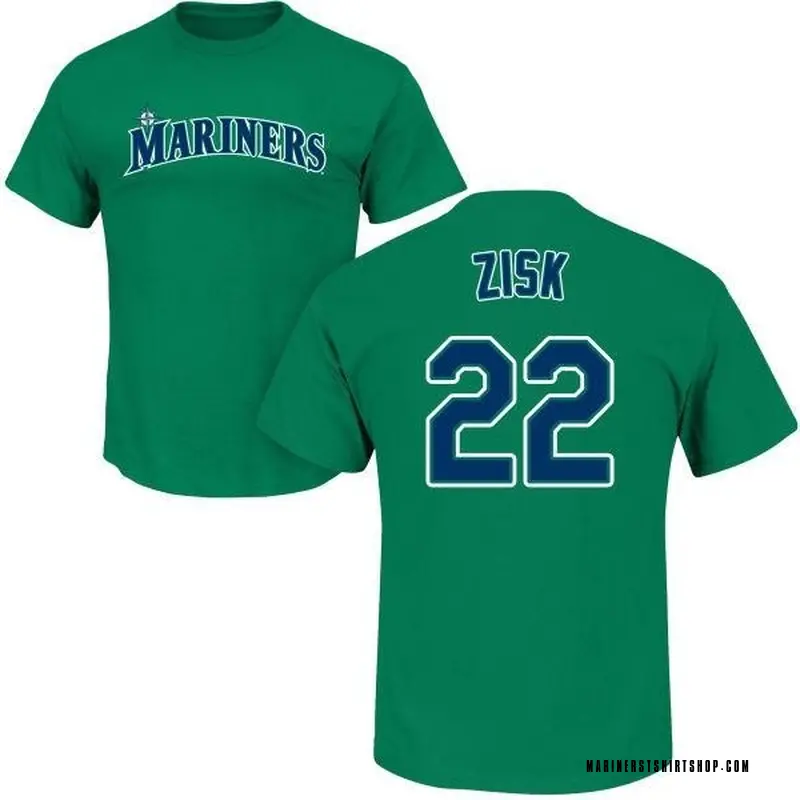Youth Richie Zisk Seattle Mariners Roster Name & Number T-Shirt - Green