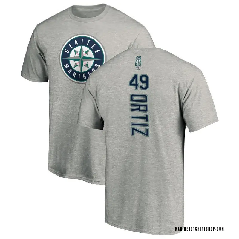 Youth Robinson Ortiz Seattle Mariners Backer T-Shirt - Ash