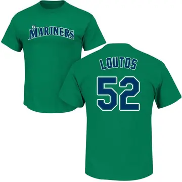 Youth Ryan Loutos Seattle Mariners Roster Name & Number T-Shirt - Green