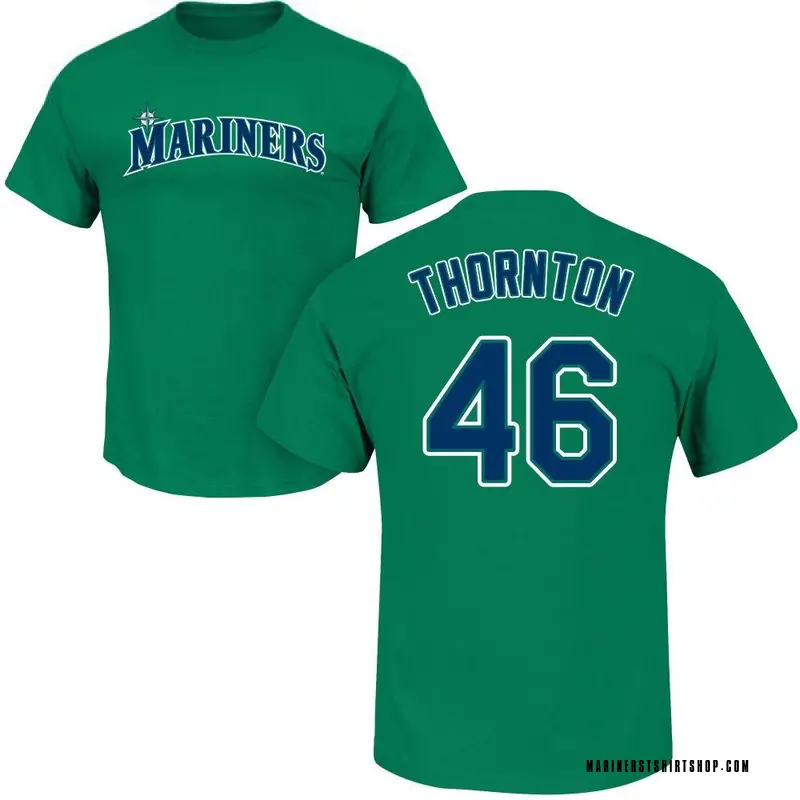 Youth Trent Thornton Seattle Mariners Roster Name & Number T-Shirt - Green
