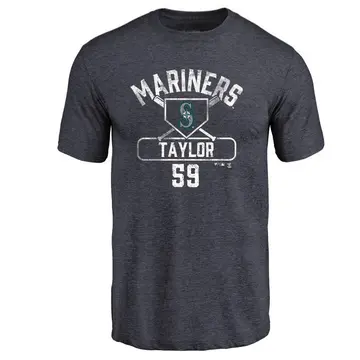 Youth Troy Taylor Seattle Mariners Base Runner Tri-Blend T-Shirt - Navy